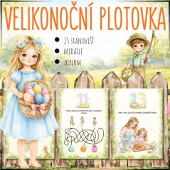 Velikonoční plotovka/stezka pro děti - PDF aktivity 