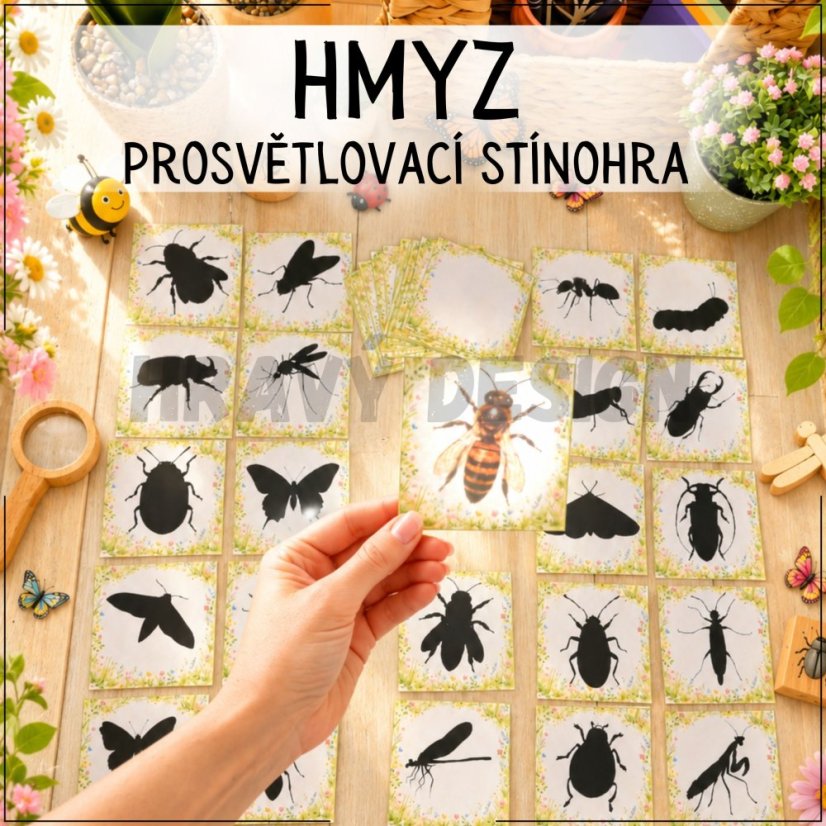 Co se děje v trávě - hmyz - prosvětlovací stínohra