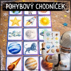 Vesmír - pohybový chodníček pro děti 