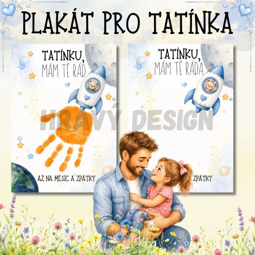 Plakát pro tatínka - Den otců