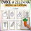 Ovoce a zelenina - Šablony na plastelínu