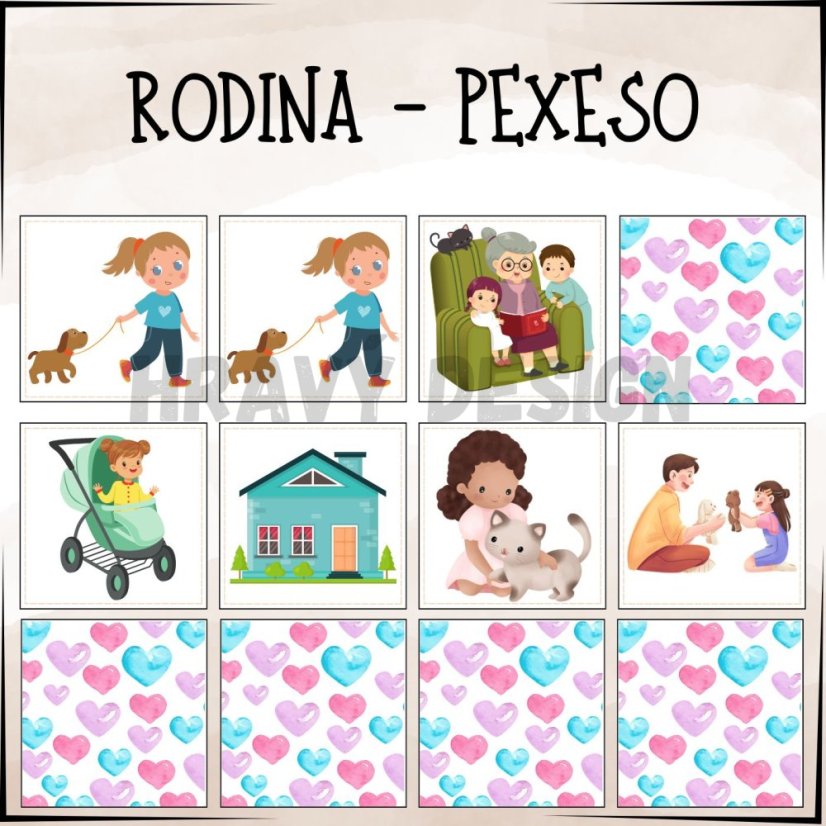 Rodina - Pexeso