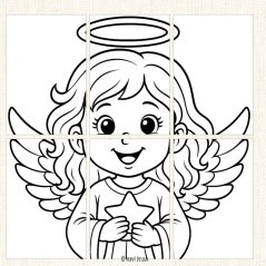 Kooperativní maxi omalovánky – Mikuláš, čert a anděl