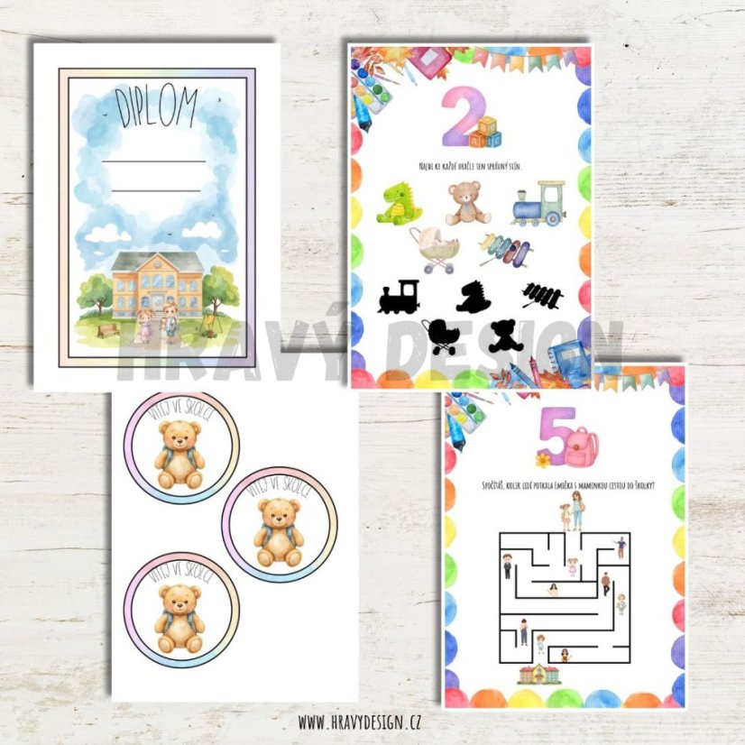 Plotovka na začátek školního roku -  Ahoj školko