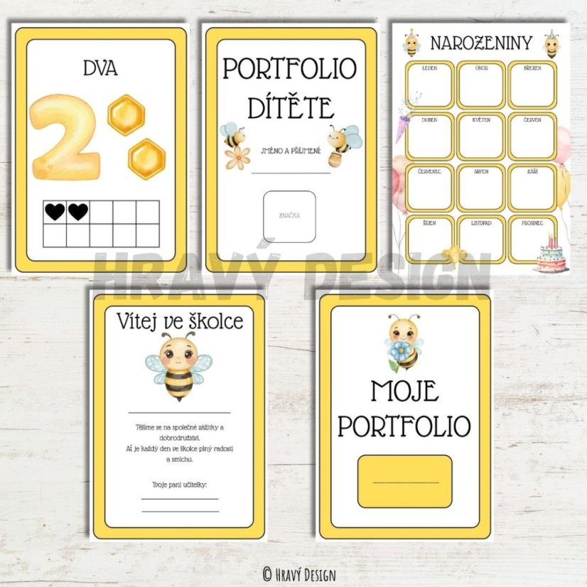 Třída včeliček - kompletní výzdoba