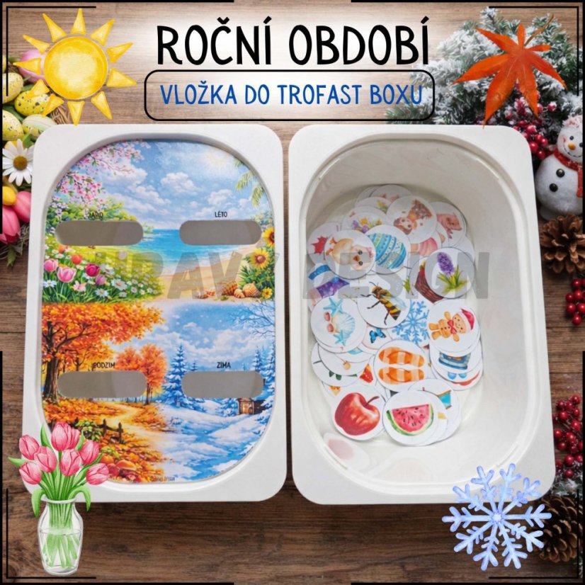Roční období - vložka do TROFAST boxu