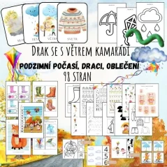Drak se s větrem kamarádí - PODZIMNÍ POČASÍ, DRACI, OBLEČENÍ