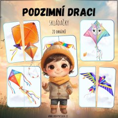 Létající podzimní draci - skládačky