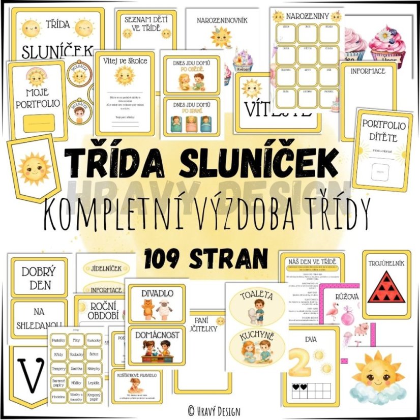 Výzdoba třídy - třída sluníček 