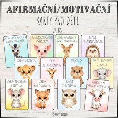 Foto: Afirmační/motivační karty pro děti Foto: Afirmační/motivační karty pro děti