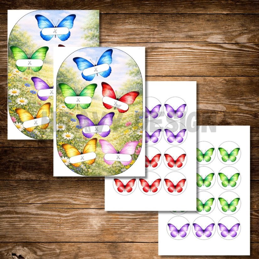 Motýli - třídění podle barev - TROFAST BOX