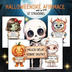 Halloweenská výzdoba - afirmační karty Halloweenská výzdoba - afirmační karty