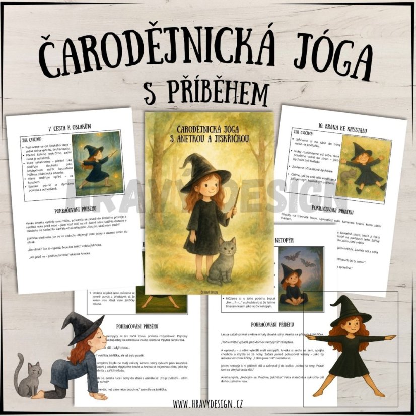 Čarodějnická jóga s příběhem