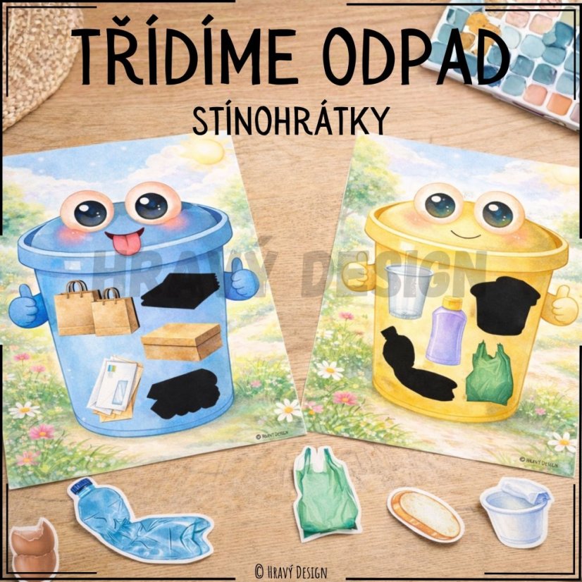 Třídíme odpad - stínohrátky