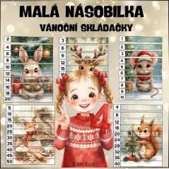 Malá násobilka - vánoční skládačky 