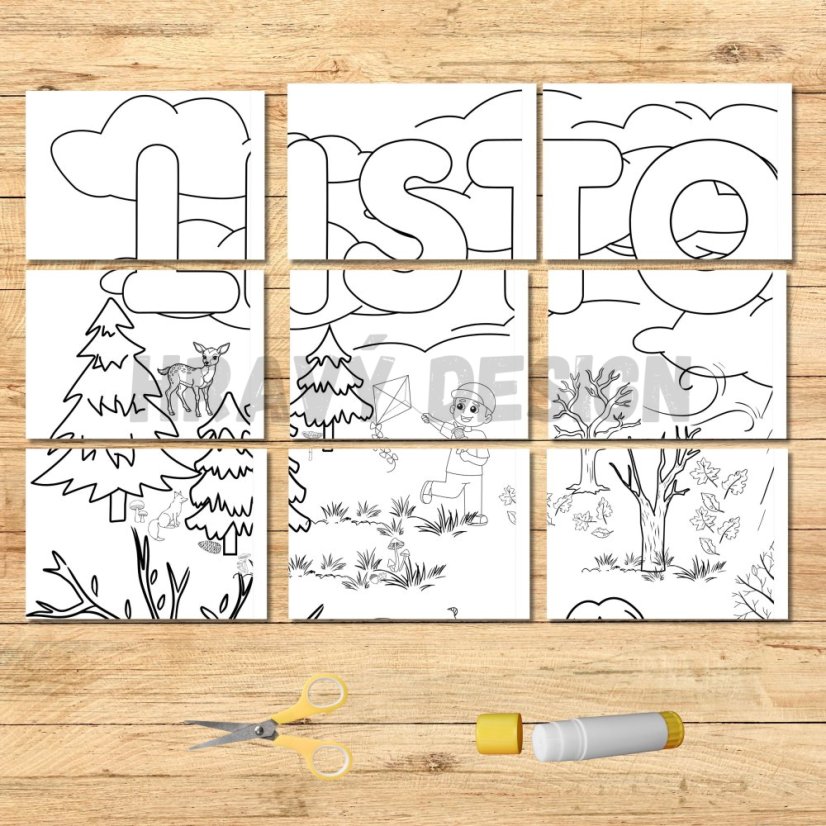 Velký kooperativní obraz - listopad