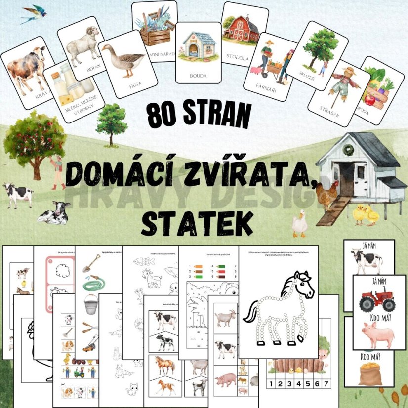 Foto: Domácí zvířata MŠ – Soubor aktivit pro děti