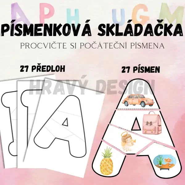 Foto: Písmenková skládačka na procvičení počátečních písmen