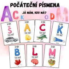 Foto: Hra pro děti Já mám, kdo má - počáteční písmena. 