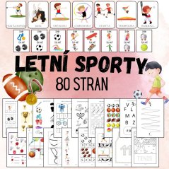 Foto: Soubor aktivit na téma letní sporty pro MŠ
