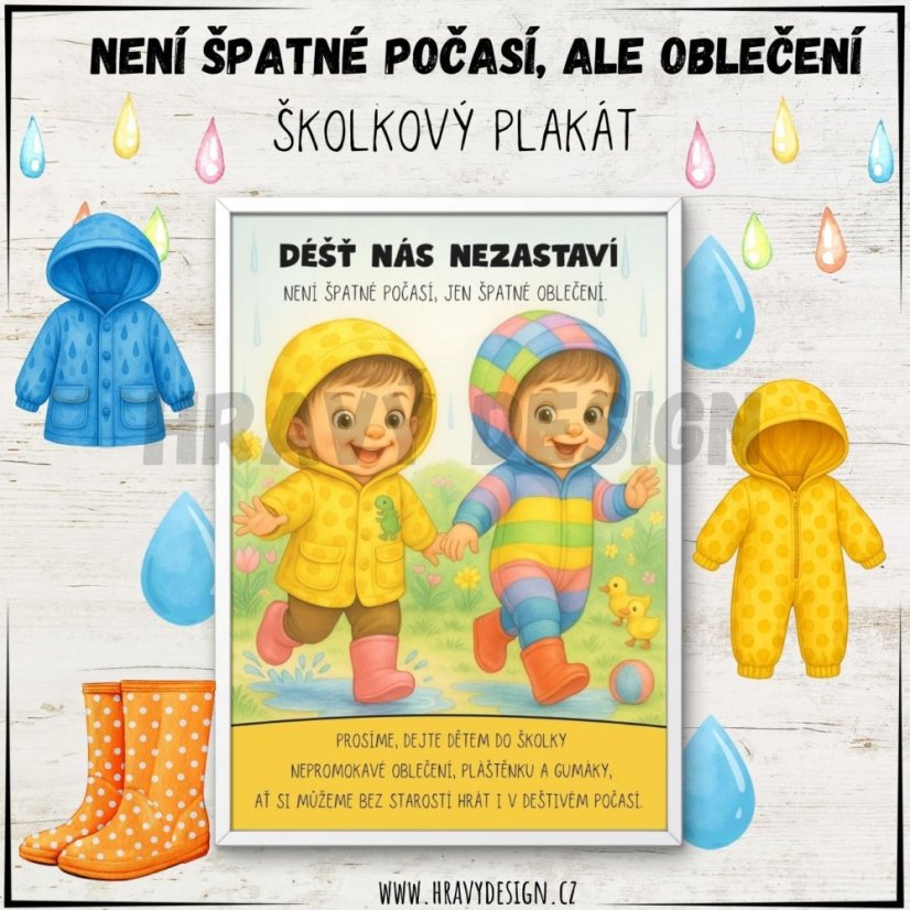 Foto: Plakát - Není špatné počasí, jen špatné oblečení.