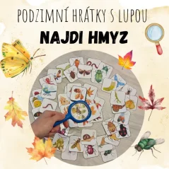 PODZIMNÍ HRÁTKY S LUPOU  - NAJDI HMYZ