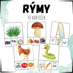 Kolíčkování - rýmování slov pro děti 