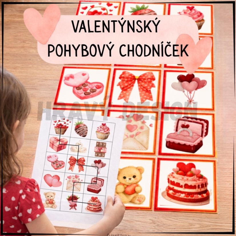 Valentýnský pohybový chodníček 