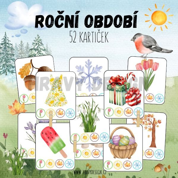 Roční období - kolíčkování