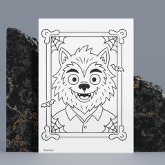 Příšerky - Halloweenské omalovánky