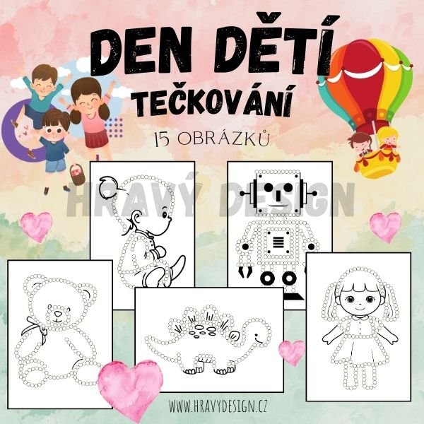 Foto: tečkování - den dětí 