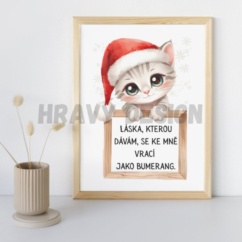 Afirmační karty - Vánoční výzdoba