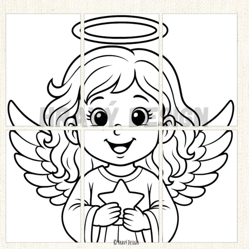 Kooperativní maxi omalovánky – Mikuláš, čert a anděl