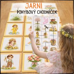 Jarní pohybový chodníček - PDF aktivity pro děti 