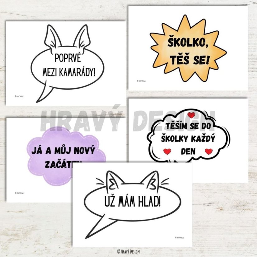 Začátek školního roku ve školce – Rekvizity do fotokoutku