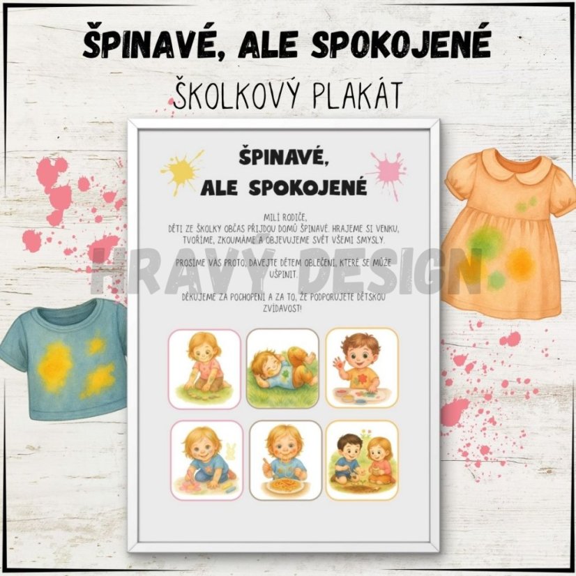 Plakát - Špinavé, ale spokojené
