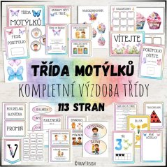 Foto: Třída motýlků - kompletní výzdoba třídy