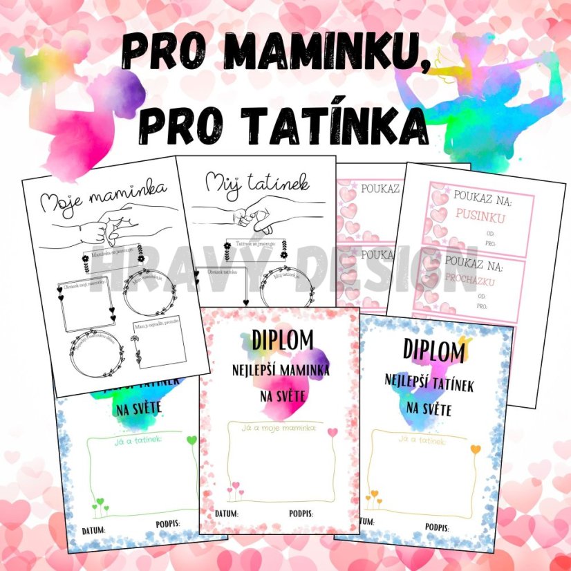 Foto: Diplom pro maminku a tatínka – Hravý Design 