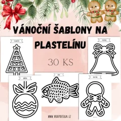 Foto: Vánoční podložky na plastelínu Foto: Vánoční podložky na plastelínu