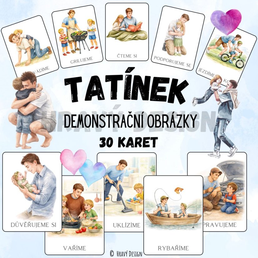 Den otců - demonstrační obrázky - rodinné hodnoty 
