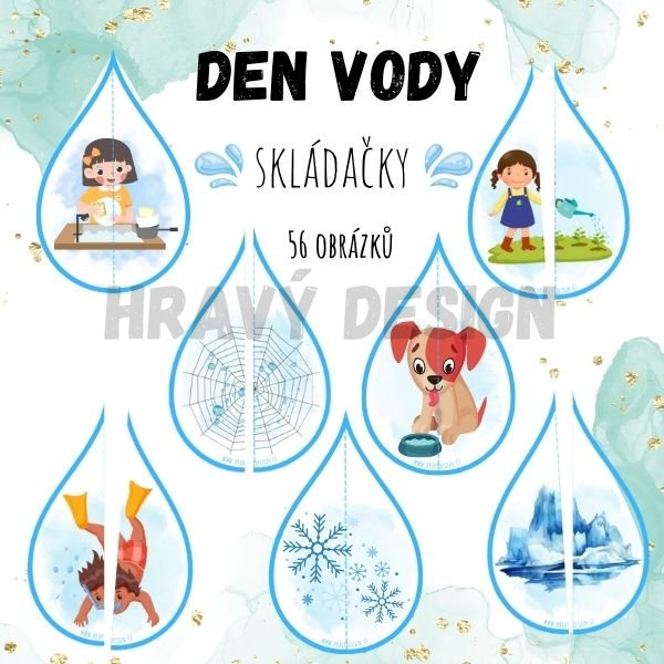 Den vody - skládačky