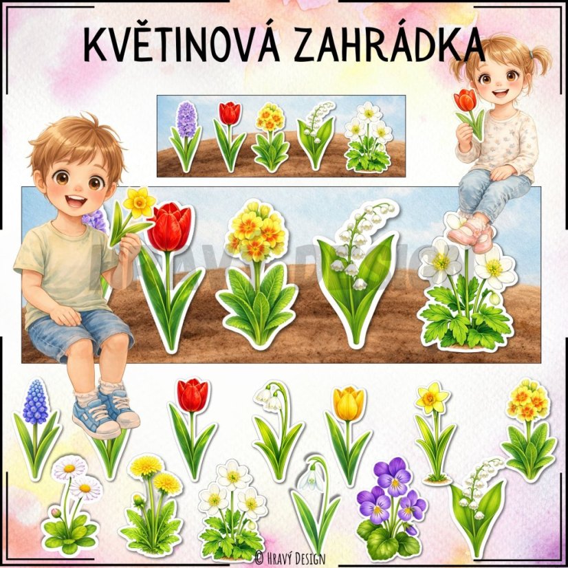 Jarní zahrádka - PDF pro děti 