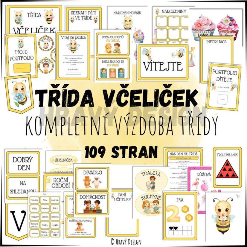 Foto: Třída včeliček - kompletní výzdoba 
