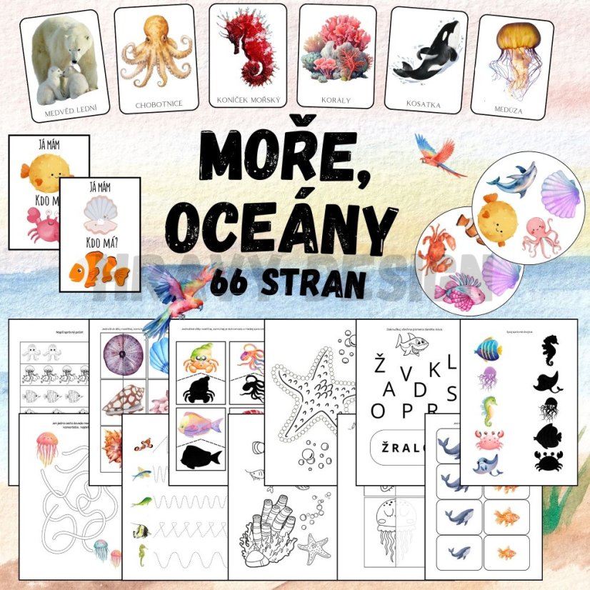 Foto: Výukový materiál moře a oceány pro MŠ - Hravý Design 