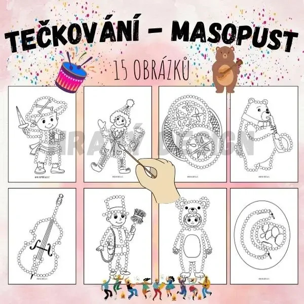 Foto: tečkování masopust 