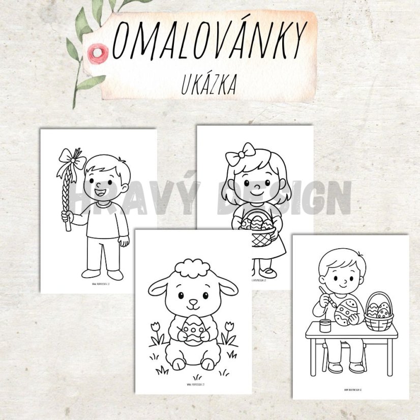 Foto: Velikonoční omalovánky 