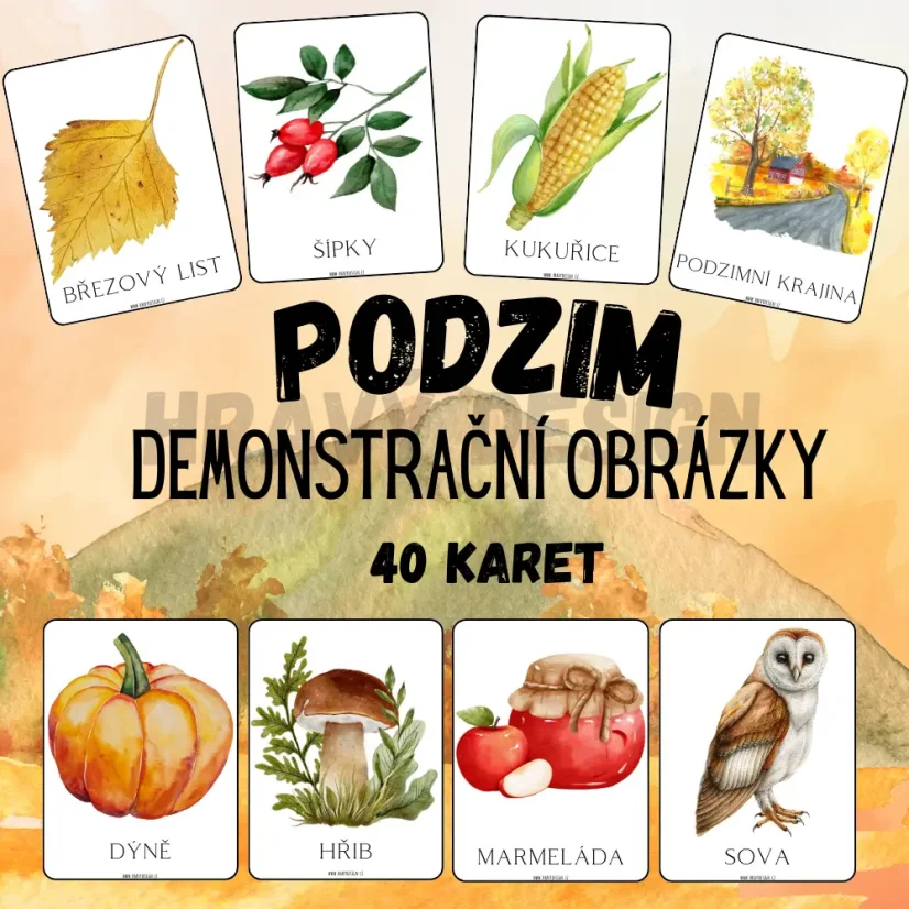 Foto: Demonstrační obrázky na téma podzim  - Hravý Design 