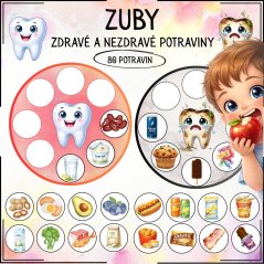 Zuby - zdravé a nezdravé potraviny 