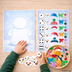 Sněhulák – oblékání podle kostky