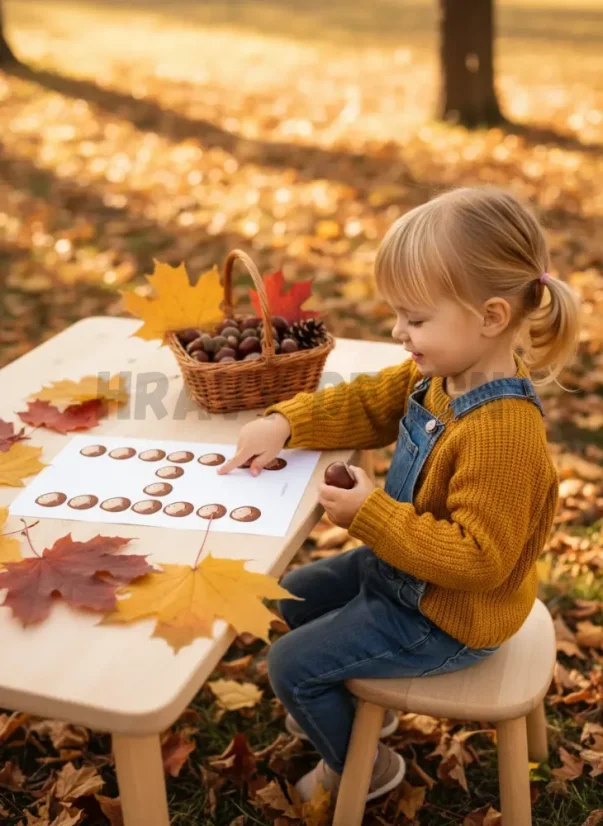 Tvoříme z kaštanů - šablony - PODZIM